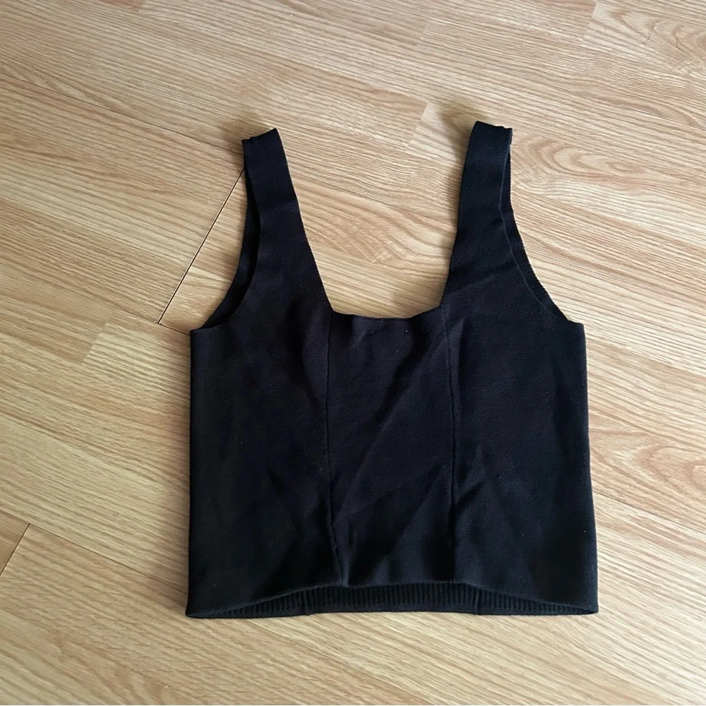 Abercrombie & Fitch Black Cropped Tank XS - Picture 5 of 5